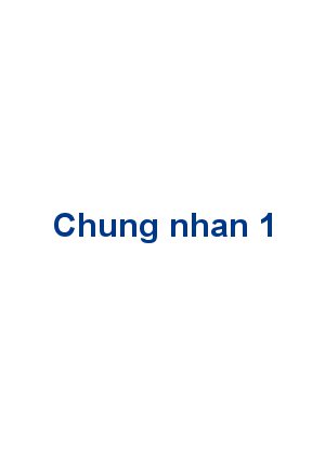 Chứng nhận 1